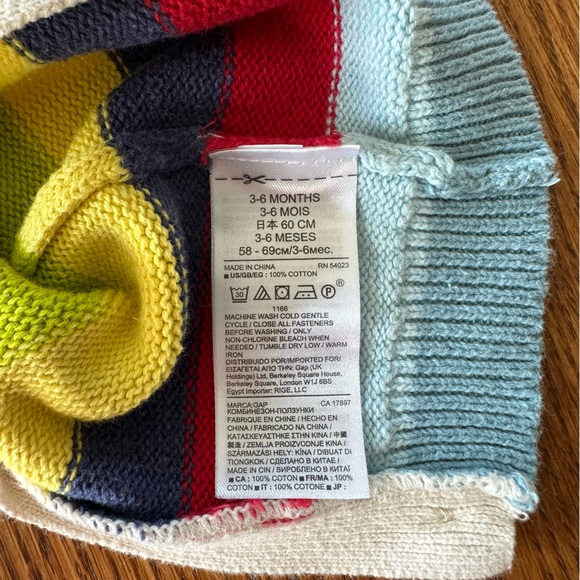 Gap Stripe Sweater Cotton Knit Romper, size 3-6 months - Picture 10 of 10